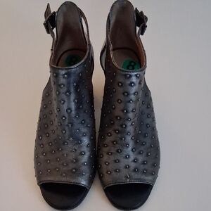 Lucky Brand Metallic Studded Mules